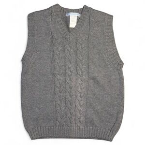 Janie and Jack Cable Knit Sweater Vest | size 4 | EUC